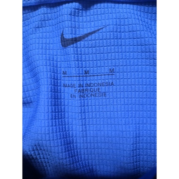 2 Nike Dri Fit Golf Polo Shirt Men's Size M Blue Short Sleeve Athletic - Picture 3 of 10